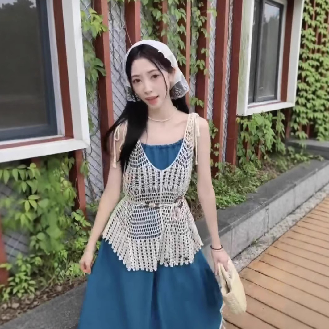 Knitted summer sweater