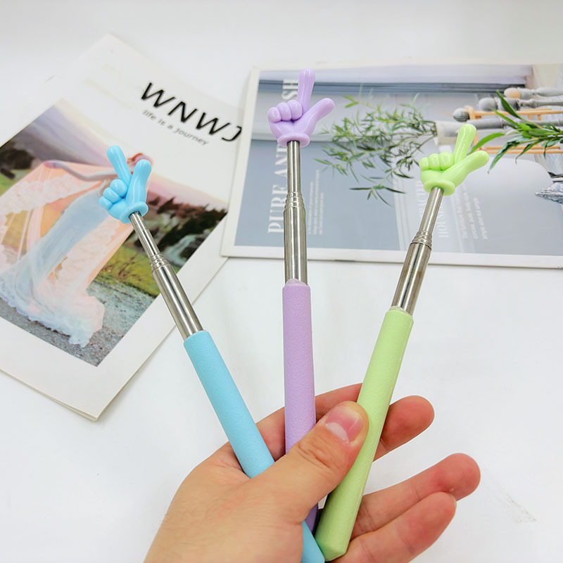Children's Retractable Finger Stick Finger Reader Commanding Reading Point Reading Teaching Stainless Steel Teaching Stick Whip Pen 55cm Children's Retractable Finger Stick Finger Reader Commanding Reading Point Reading Teaching Stainless Steel Teaching Stick Whip Pen 55cm