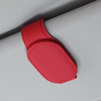 Car Glasses Clip/Bill Clip clip multifunctional card holder - red