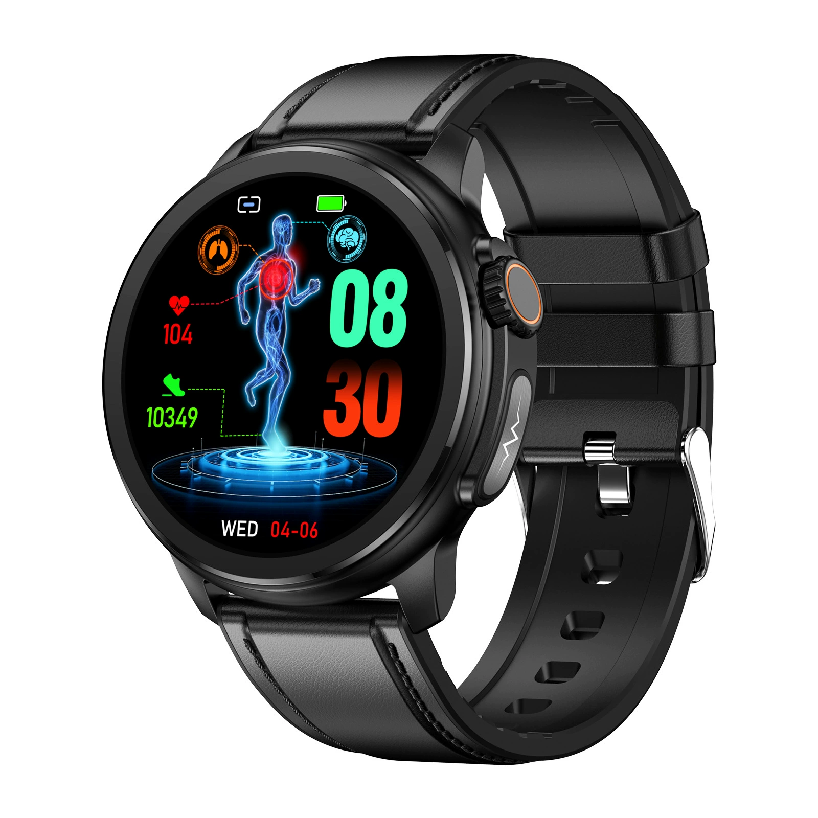 ET481(группа band) Bluetooth с вызовом кровяное давление, мочевая кислота, жиры крови, температура тела, кислород крови SOS умные часы