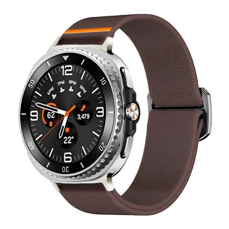 Para Samsung Galaxy Watch8 Stretch Nylon Correa de reloj deportiva de negocios correa de reloj de buey