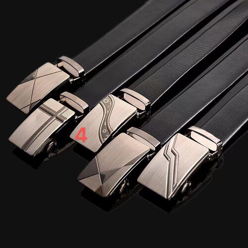 Men's belt pebbled pattern automatic buckle belt simple and versatile casual suit trouser belt hot selling source factory