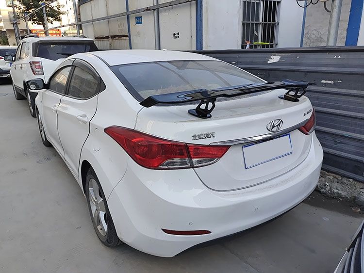 General car non-perforated rear wing modification parts two three-compartment high rear wing fixed wind wing GT racing wing trunk decoration