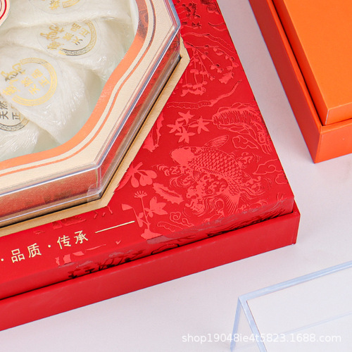 American ginseng gift box, high-end bird's nest, fish gelatin, dendrobium, deer antler, sea cucumber, abalone, nourishing dry goods packaging box, gift box, empty box
