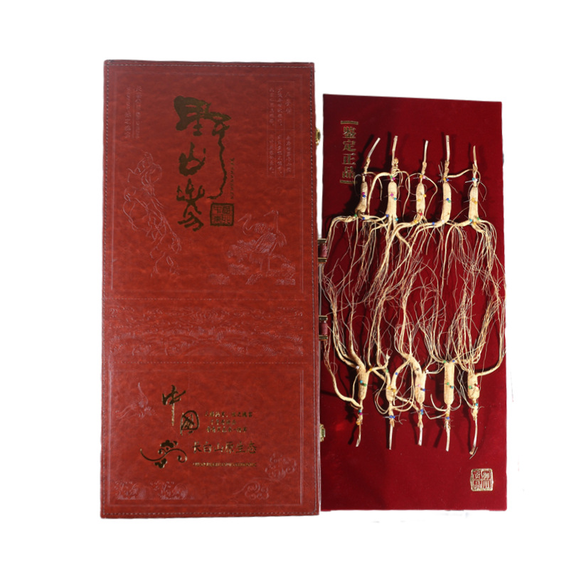 Changbai Mountain Wild-Simulated Ginseng Gift Box Dried Root for Wine Soaking and Traditional Herbal Use quality and texture