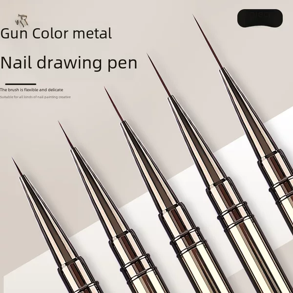 Japanese-style pull pen nail art special very thin 5 suit metal rod nail art color painting flower Gouline pen face photo pen