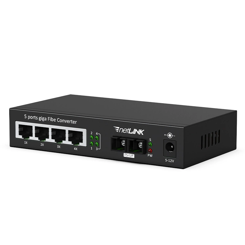 Сетевой оптоволоконный трансивер NetLINK HTB-GS-03/4GE-M Гигабит 1 оптический 4 электрический многомодовый двойной волокно