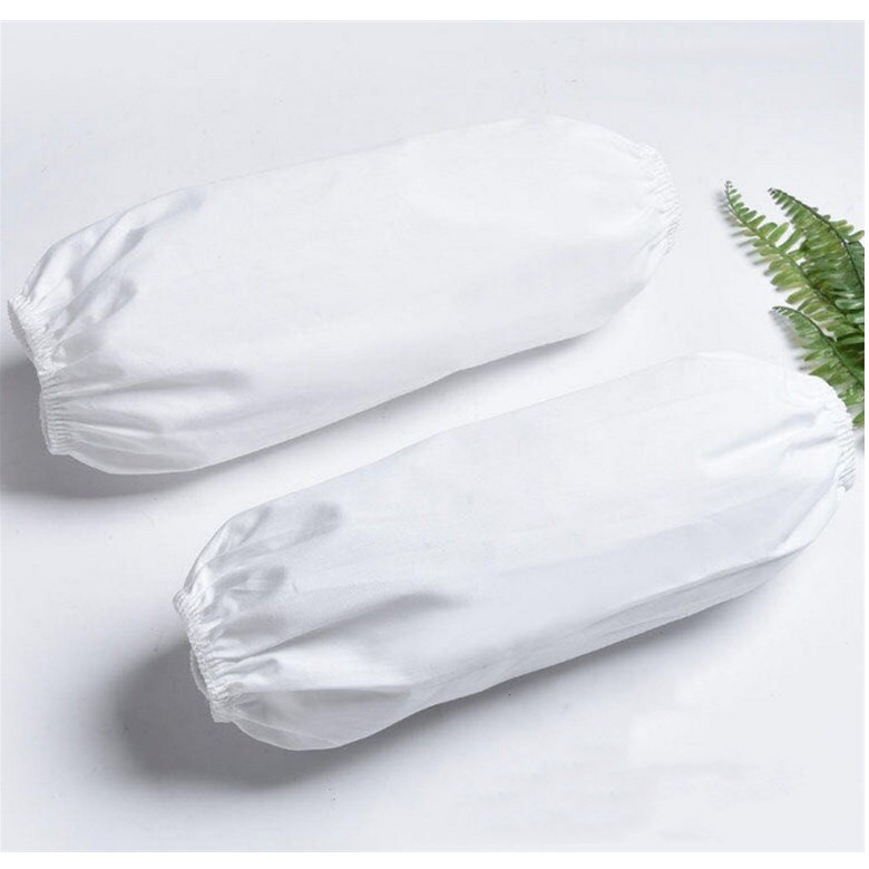 White Cotton Work Apron With Suspenders And Three Multi Pockets_voghion.com