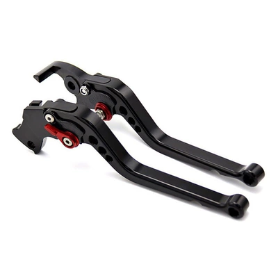 Motorcycle Handle Cover: 400 Motorcycle Brake - black-red-buckle-long-length-no-logo
