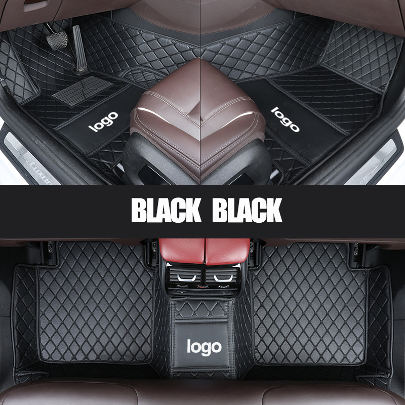 Cross-Border Leather Full-Coverage Car Floor Mats, Wear-Resistant and Easy to Care For, Car Floor Mats from the Source Factory, Dropshipping Available
