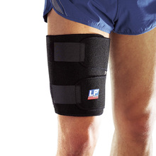 LP755可调黏贴式护腿套 健身网排足篮羽毛球运动护腿大腿腿套单只