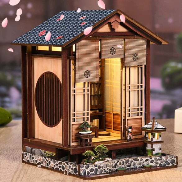 Деревянная подставка для книг 3D-пазл домик для полки