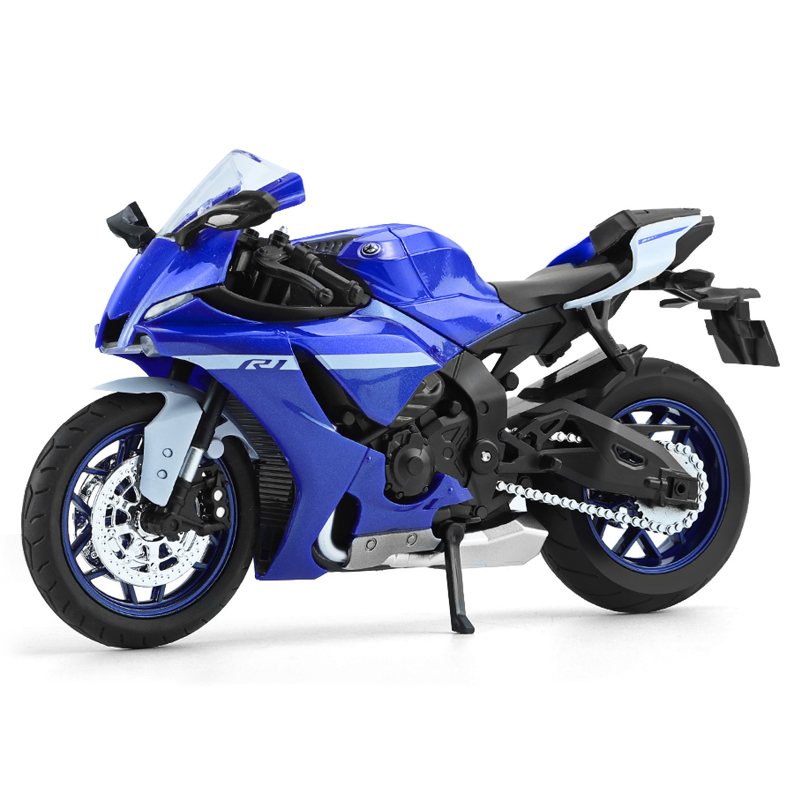 Modelo de motocicleta de aleación 1:12, motocicleta Chuanqi, simulación de amortiguador, dirección, coche de juguete para niños, caja ciega transfronteriza, dropshipping