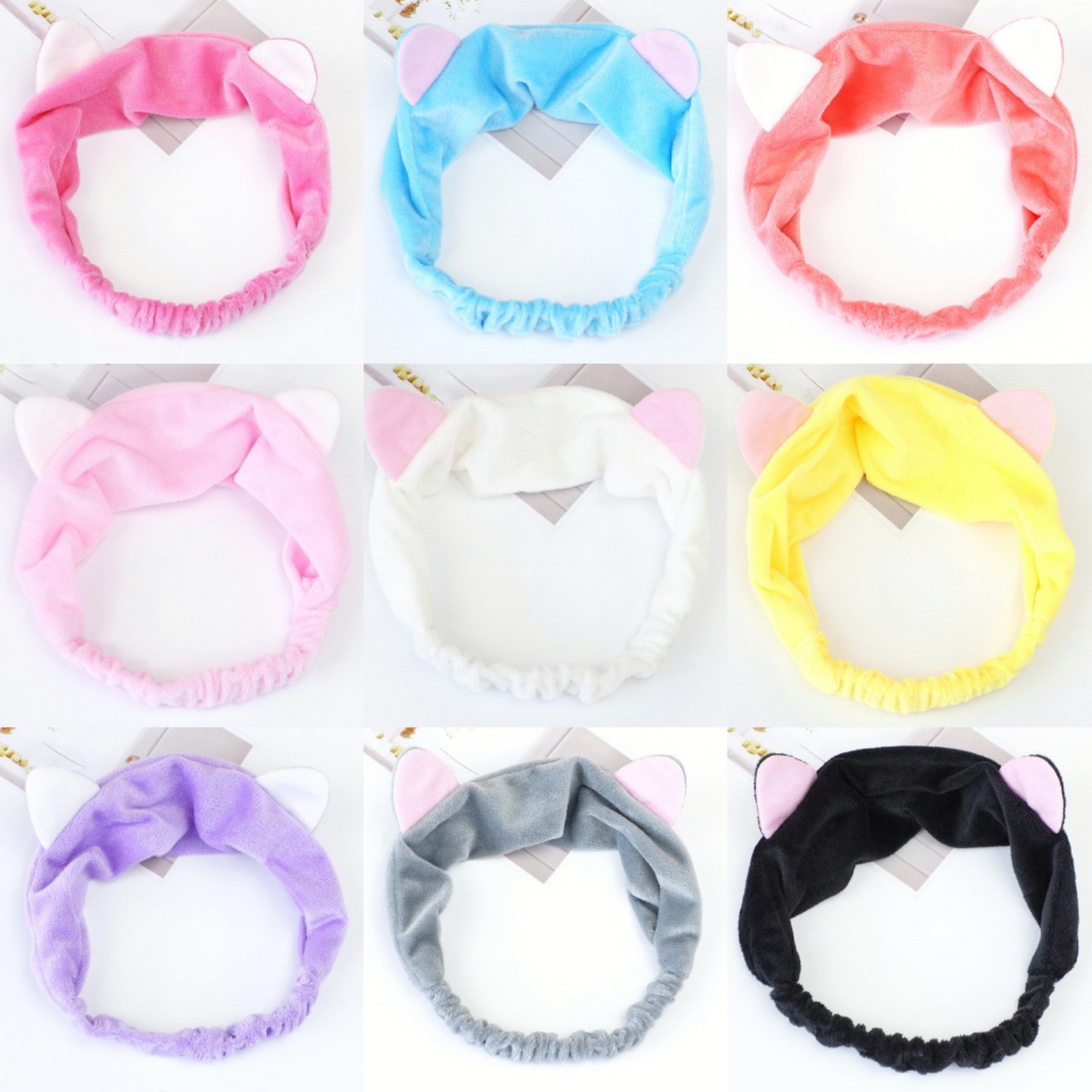 韩国可爱网红发套洗脸猫耳朵洗漱敷面膜发箍防滑头套女头饰束发带