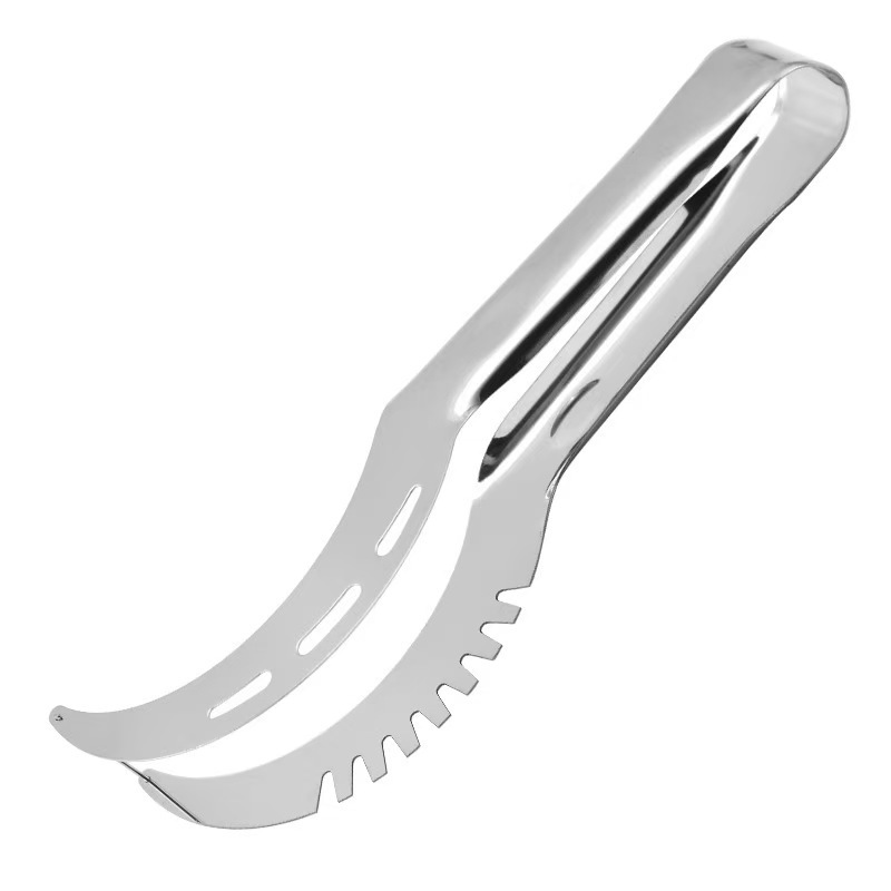Mayorista de acero inoxidable nuevo sandía cortar pulpa de doble cabeza sandía artefacto de corte de fruta tenedor de fruta artefacto de corte de fruta