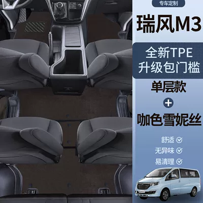 Universal Foot Pad, M3 Floor Mats Surrounding Refine - tpe-door-sill-mats-red-snowy-jac-ruifeng-m3