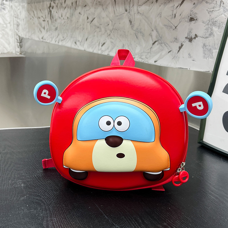 2025 nueva mochila de jardín de infantes lindo coche bebé mochila ligera para niños niñas mochila de cáscara de huevo