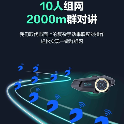 New cross-border OLED screen Motorcycle Helmet Headset