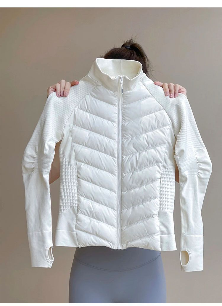 ChicShe Sports Yoga Down Jacket Women Skiing Running Hiking Autumn Winter Lightweight Fitness Inner Layer Windproof Warm Coat_voghion.com