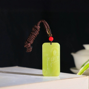 Jin Yu Tang Xinjiang Hetian Jade (Guanyin Bodhisattva) Boutique Xinjiang Hetian Jade Huangkou Guanyin Bodhisattva Pendant