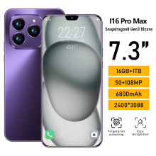 跨境全网通4G爆款I16ProMax现货 6+128智能手机7.3寸大屏工厂批发