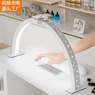 30寸跨境新款U型半月美甲灯贴钻美容院专用灯LED桌面美甲补光灯