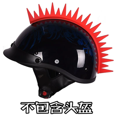 Crown Shark Fin Harley – Motorcycle Safety Supplies - crocodile-fin-red-without-helmet-with-no-trace-paste