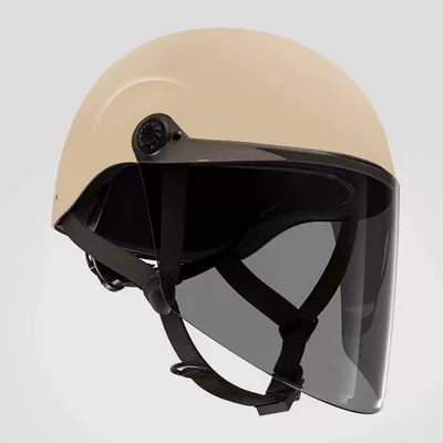 Women's High-Looking, All-Season Men's – Motosiklet kaskı (dəbilqə) - warm-yellow-hd-sun-protection-long-mirror