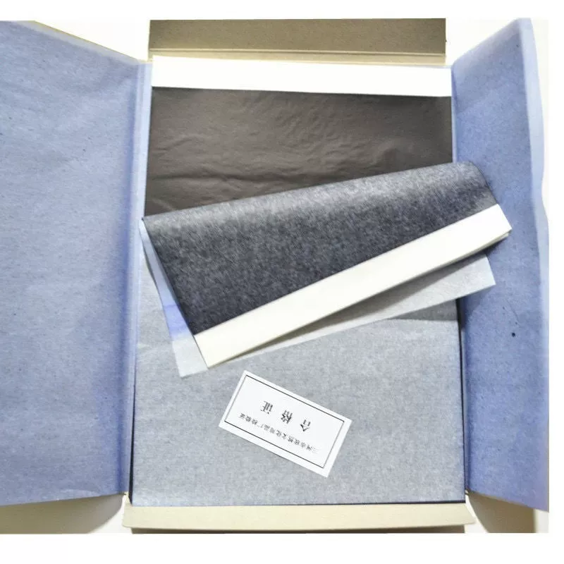 Тонкая копия маленькая экспертная черная антипригарная ручная односторонняя копировальная бумага Студенческая маленькая копия формата А4 16 К черная копировальная бумага