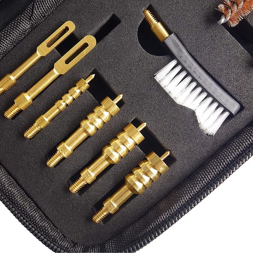 Cross-border hot-selling brass firearm maintenance tool kit 18-piece gun brush set barrel maintenance brush combination