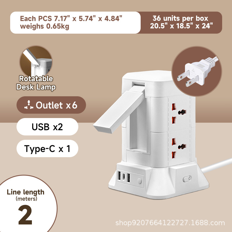 EE. UU. 2 pies-2 metros-2 capas/USB/luz nocturna