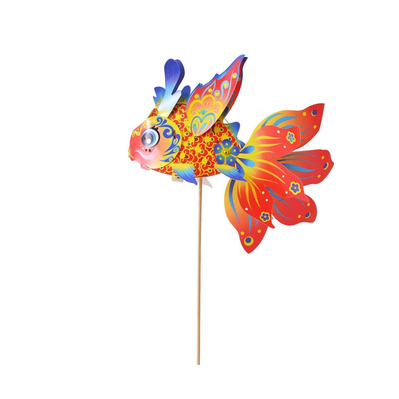 中秋節提灯魚灯中国風DIY魚灯手作り子供幼稚園製作材料パック紙提灯|undefined