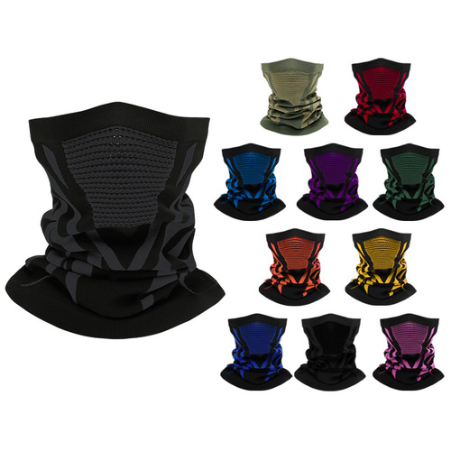 Mecha-style mesh eye cycling sports climbing skiing windproof and warm thick warm ear and face protection quick-dry scarf