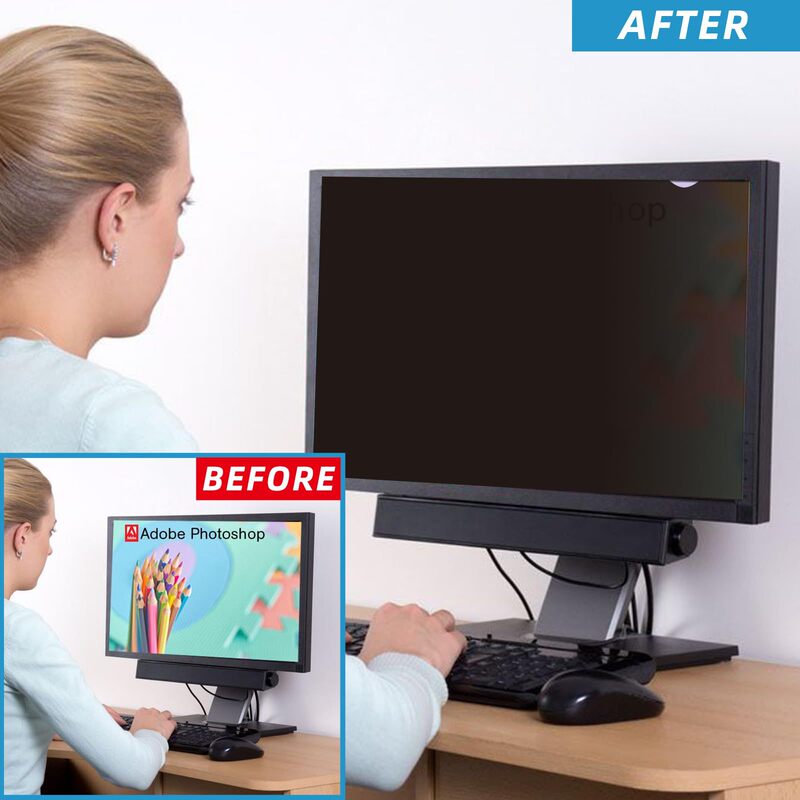 Wholesale Laptop Privacy Screen Protector Desktop Screen Protector Privacy Protection Snap-On Screen Film Anti-Peep Cross-Border