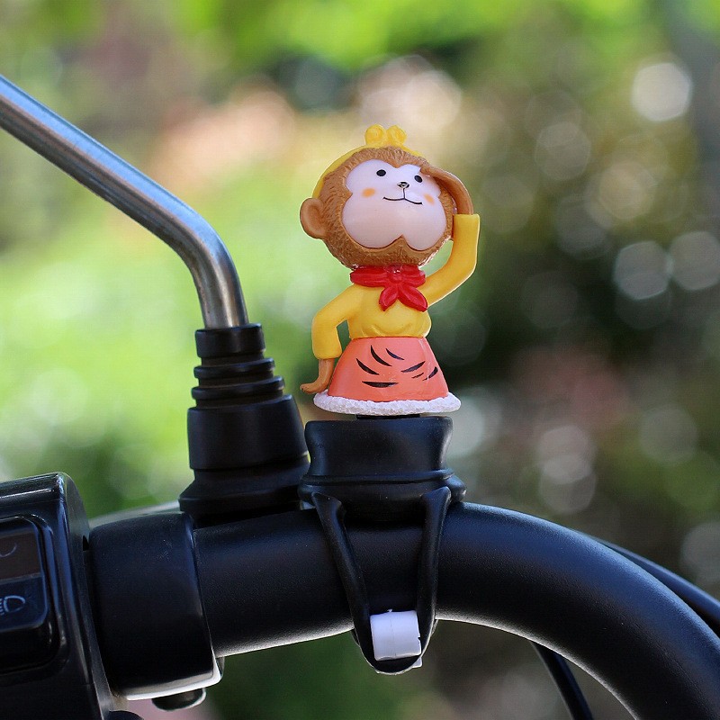 Nuevo producto lindo molino de viento bicicleta bicicleta eléctrica motocicleta decoración nuevo coche decoración de coche celebridad de Internet animal de dibujos animados