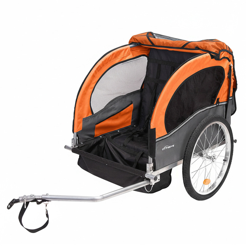 Bicycle Trailer Rear-Mounted Children's Small Cart Mountain Bike Rear Hitch Parent-Child Bicycle for Walking and Traveling with Children
