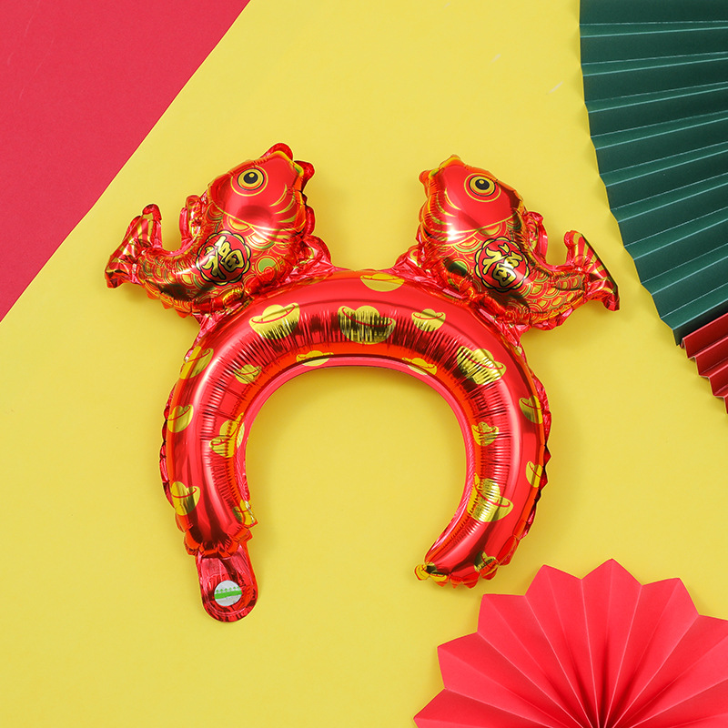 설날 머리띠 풍선 [푸유] 50개