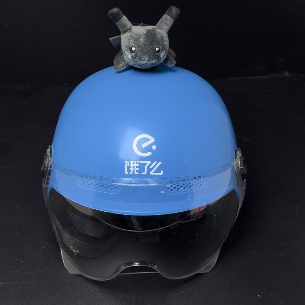 Garfield cat helmet decoration, delivery helmet accessory, high-end cute motorcycle helmet, universal and detachable