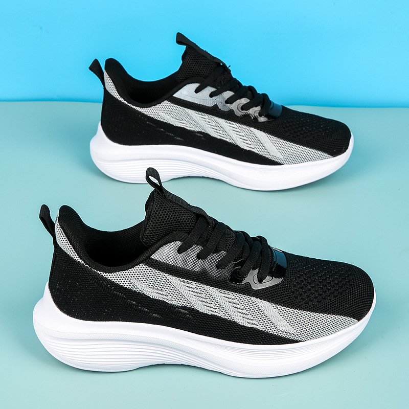 Calzado para correr para niñas Calzado deportivo de entrenamiento militar para estudiantes de secundaria para mujeres Calzado para correr de suela blanda con amortiguación ligera para estudiantes de secundaria para mujeres