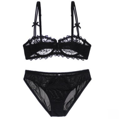 Reggiseno sexy in pizzo confortevole e trasparente sottile da donna, set di reggiseni intimi 9166_voghion.com