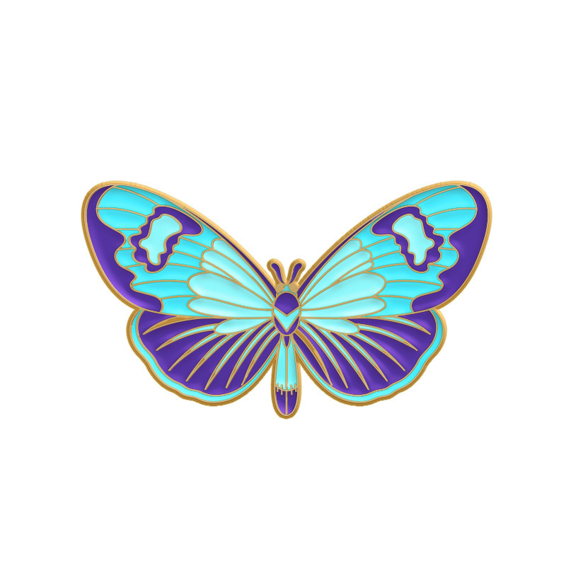 9g Weight Brooches Classification Holiday, Daily Occasion Alloy Material Insect, Butterfly Pattern Women's Gender Enamel Design Sweet Style Sweet Pin Insect Butterfly Alloy Enamel Women's Brooches 10