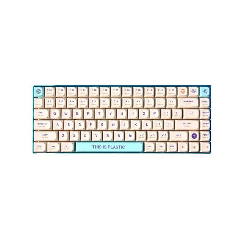 Белая пластиковая клавиша XDA высота, PBT материал, сублимация 108/104/100/98/87/82/68/64/6