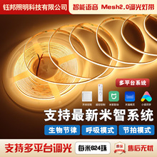 智能调光灯带自粘24V低压客厅三色变光cob灯条全光谱线条灯线型灯
