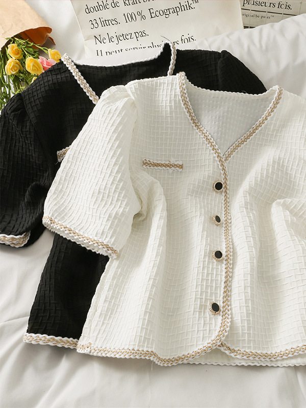 Design summer elegant short shirt