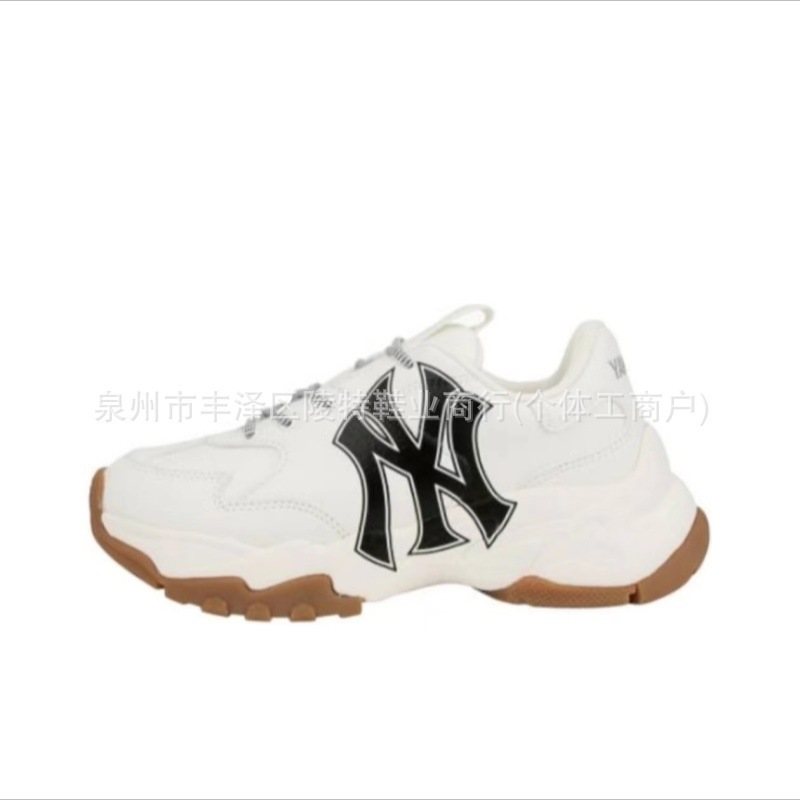 莆田鞋 纯原mlb老爹鞋洋基队韩版学长鞋厚底百搭内增高5cm松糕鞋|undefined