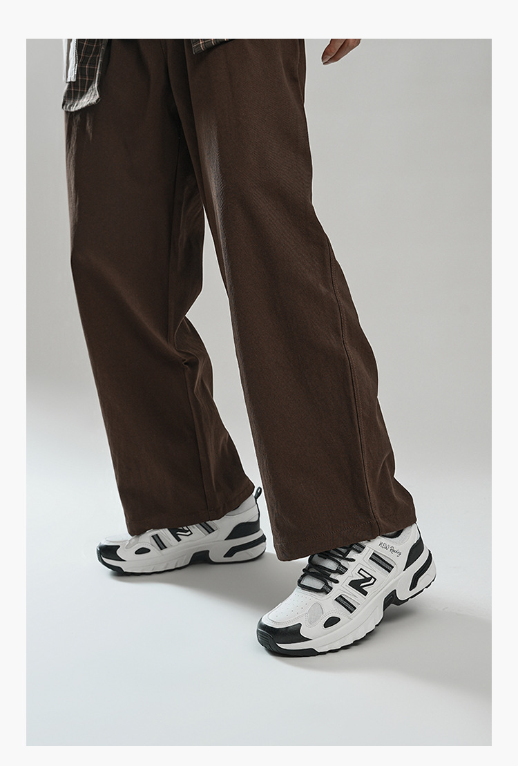 Giày sneaker nam đế dày phong cách thể thao thoáng khí — 589 Đen Trắng chi tiết 13
