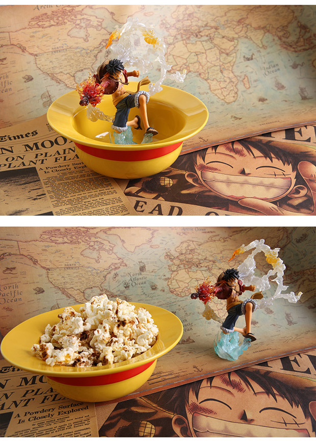 智贝详情图_1日本动漫海贼王路飞草帽碗可爱卡通家用陶瓷甜品吃