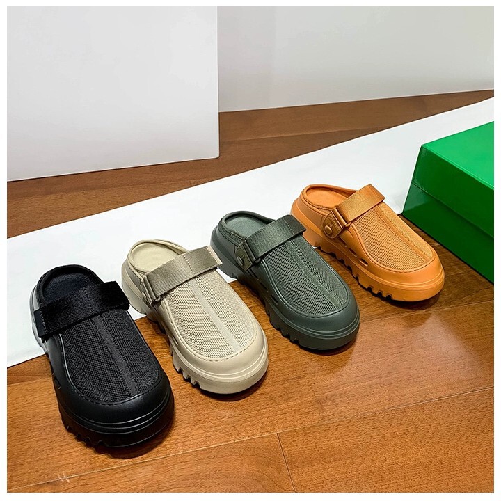2025 New Summer Thick-Soled Velcro Breathable Outer Beach Sandals Ug One-Leg Export Large Size Women's Shoes 2025 New Summer Thick-Soled Velcro Breathable Outer Beach Sandals Ug One-Leg Export Large Size Women's Shoes