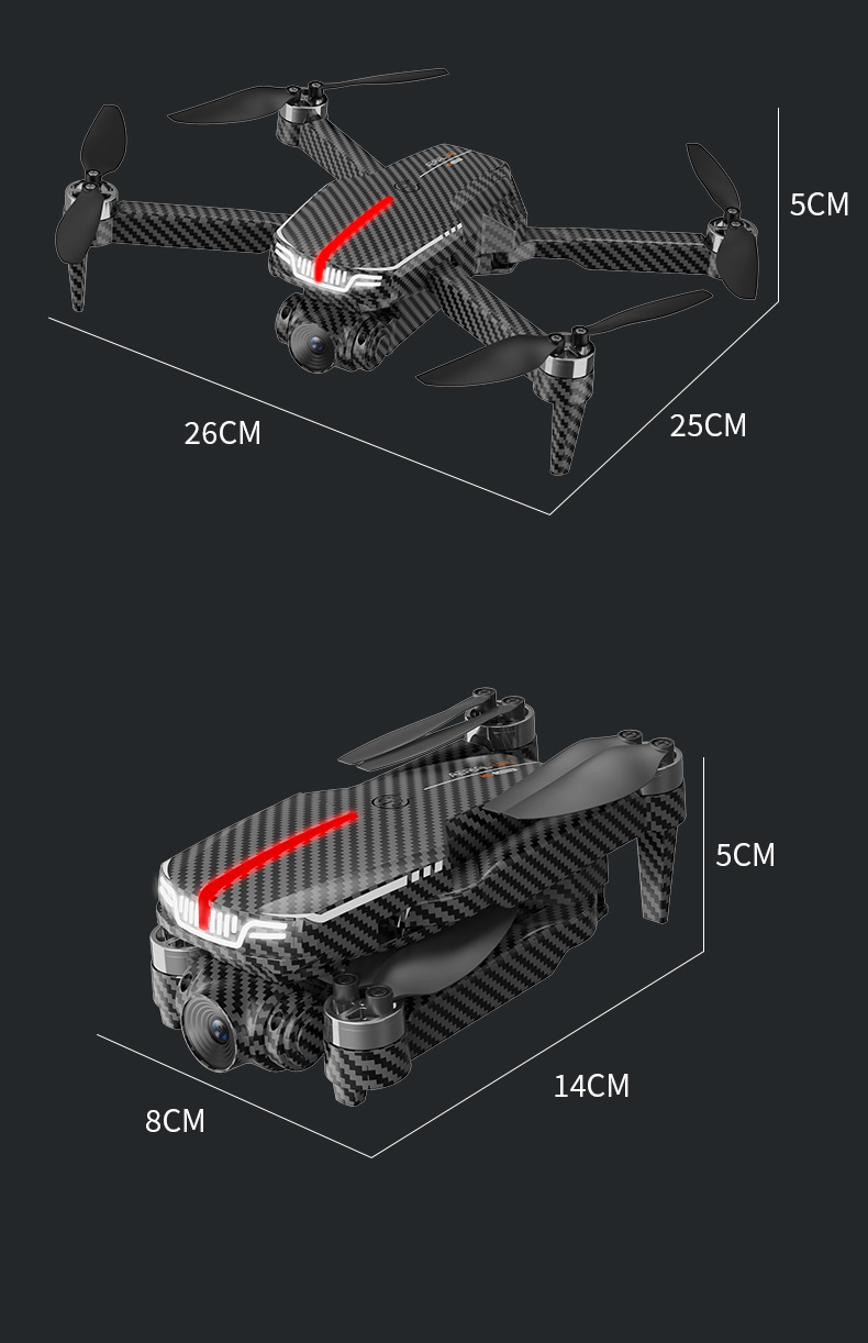 Grenzüberschreitende C13S-Drohne mit langer Flugdauer, hochauflösender 4K-Luftbildfotografie und optischer Hindernisvermeidung,_voghion.com