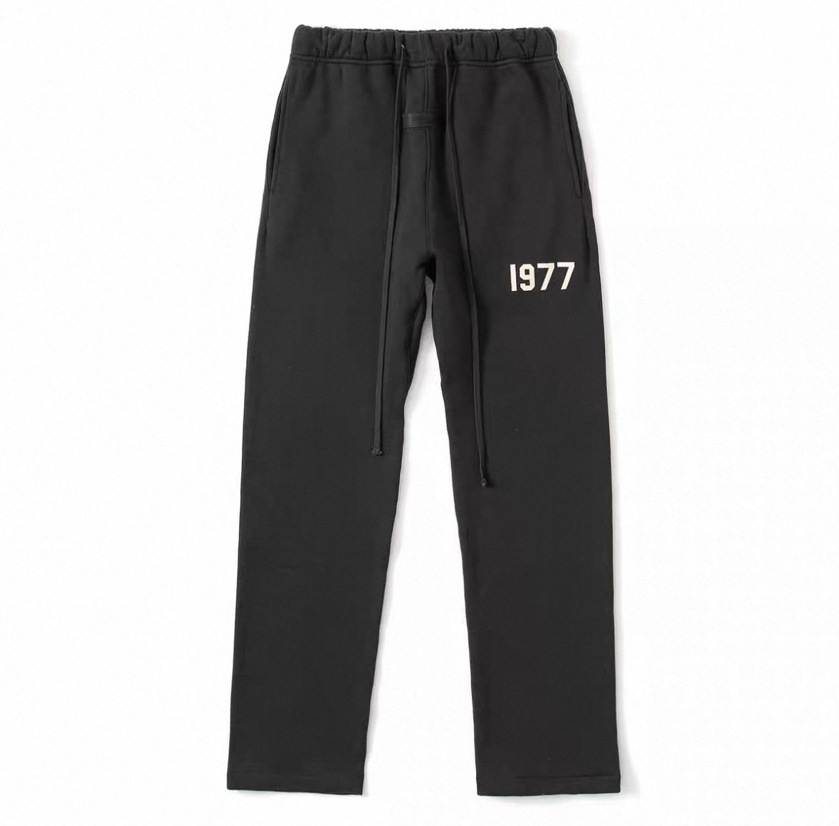 pantalones rectos negros / S (se recomienda menos de 125 Jin)
